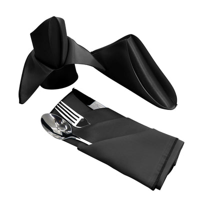 Bulk 25 Pcs Satin Square Napkins for Wedding Banquet Valentine's Day Party Dinner Table Wholesale