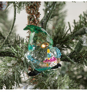Transparent Christmas Elf Ornament with Pinecone, Holiday Table Decor, Bulk Wholesale Set