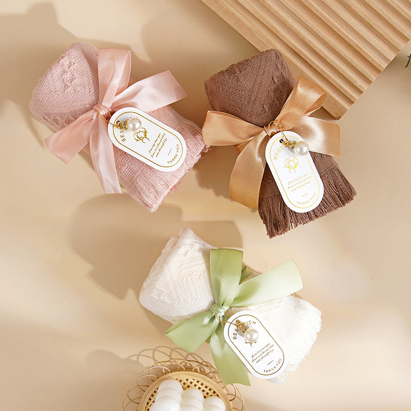 Bridesmaid Gift Fringe Towel - Creative Practical Wedding Favor Thank You Gift