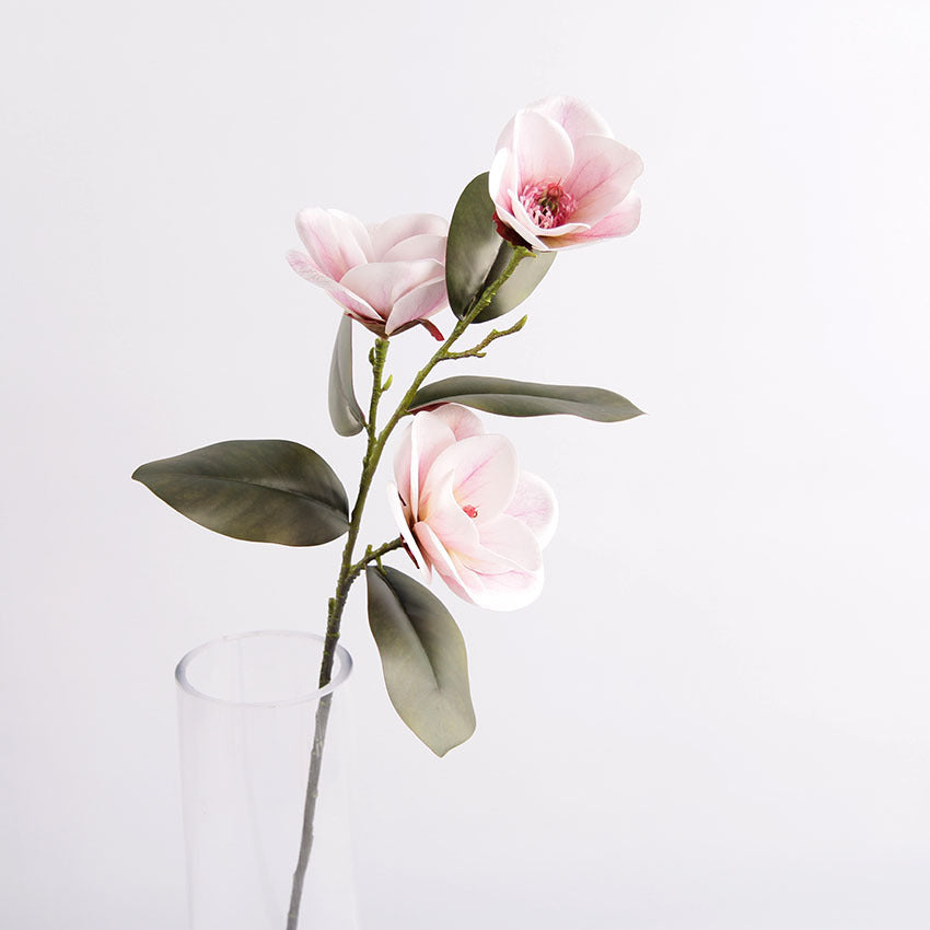 Bulk Magnolia Bridal Bouquet Artificial Flowers Long Stems Shatterproof for Wedding Centerpieces Rustic Vase Holiday Decor Wholesale