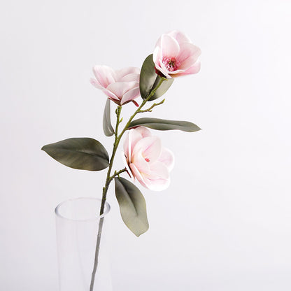 Bulk Magnolia Bridal Bouquet Artificial Flowers Long Stems Shatterproof for Wedding Centerpieces Rustic Vase Holiday Decor Wholesale