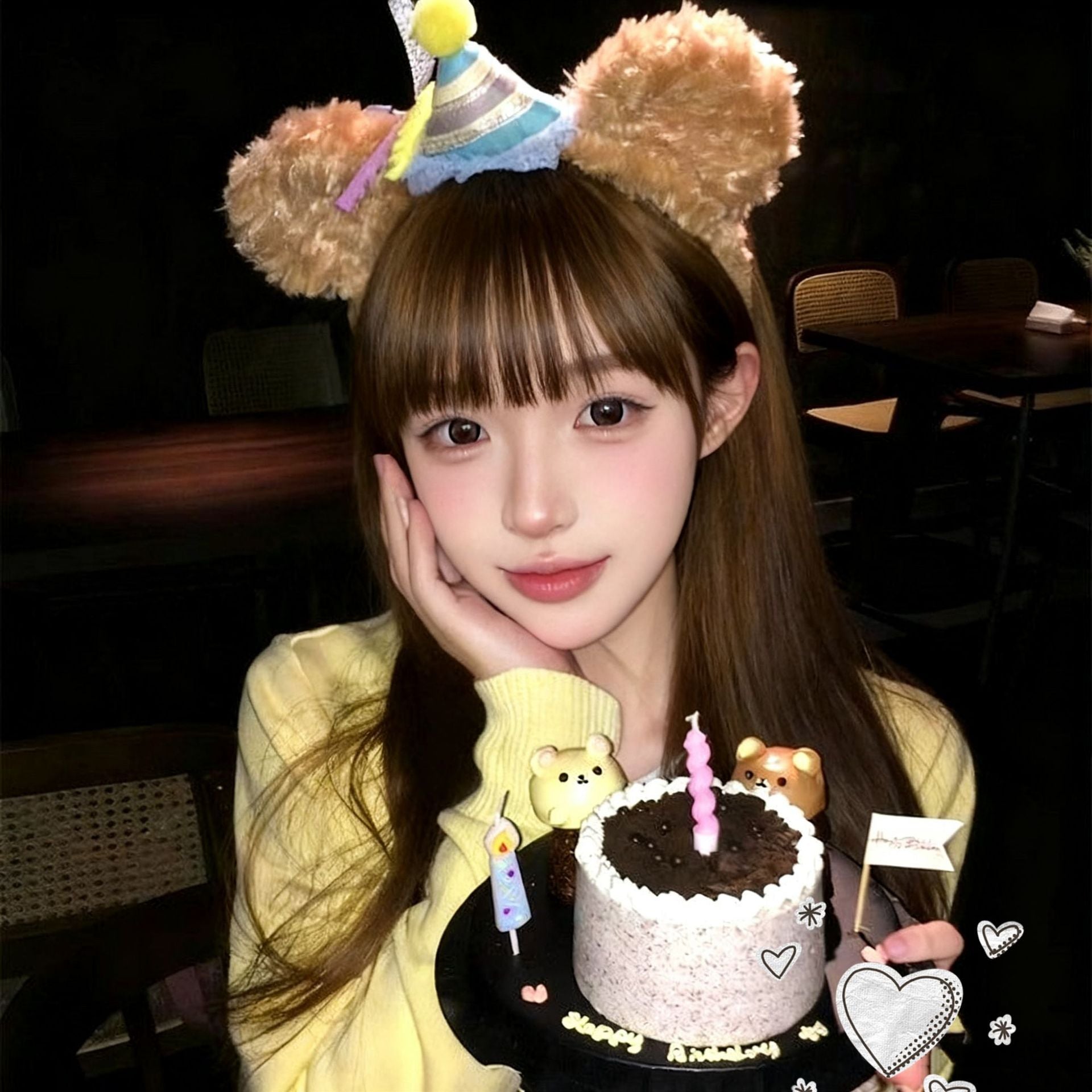 Duffy Bear Adult Birthday Headband - Cute Party & Facial Wash Hair Hoop