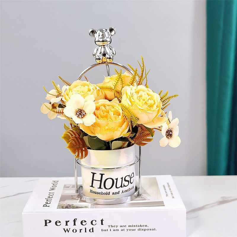 Bulk 1 Pc Metal Vase Hydroponic Dried Flower Vase Wholesale