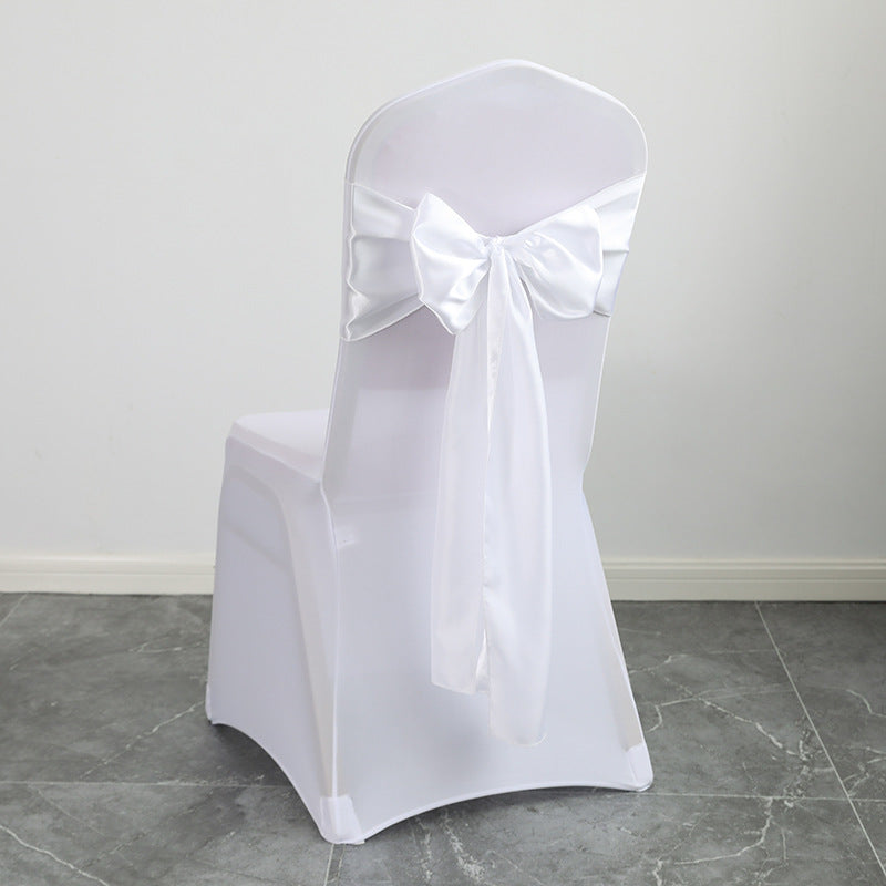 Bulk 10PCS Bows Chair Sashes Satin Chair Ribbons for Wedding Party Events Banquet Chair Cover Decoration Wholesale