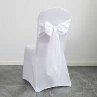 Bulk 10PCS Bows Chair Sashes Satin Chair Ribbons for Wedding Party Events Banquet Chair Cover Decoration Wholesale