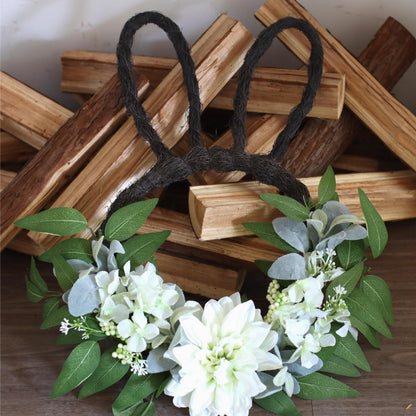 Premium Easter Bunny Ear Wreath - 24 Inch Spring Front Door Decor | Home Accent