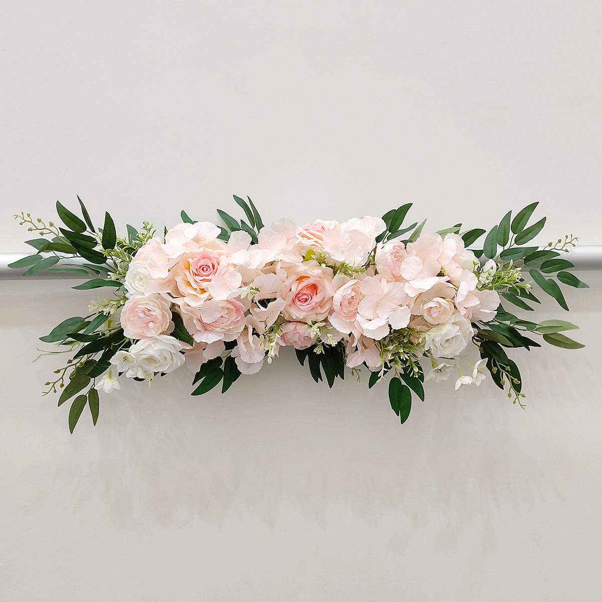 Wedding Artificial Flower Decor Set - 2 Pack 27.6×7.9 Inch | Arch Mirror & Table Decor