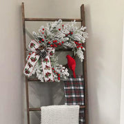 Artificial Christmas Wreaths with Red Berries, Cedar, Pinecones, Cardinal Ornament – Bulk Holiday Door Wall Decor
