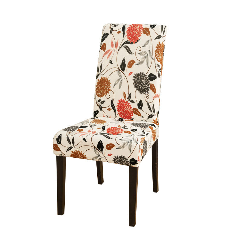Bulk 2 Pcs Printed Stretch Dining Chair Covers Removable Washable Chair Slipcover For Hotel Home Kitchen Decoration Wholesale