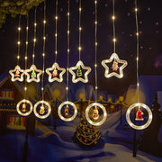 118 Ft LED Curtain String Lights USB Powered with Smart Remote Control for Christmas Window Hanging Decor