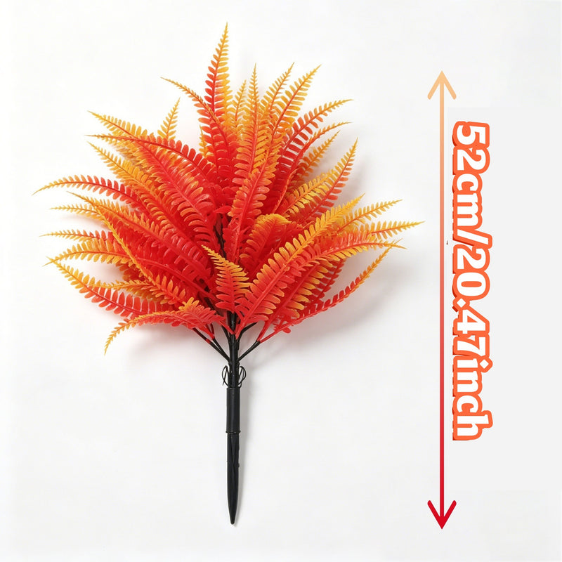 20" Artificial Persian Shield Foliage Bush, Realistic Plastic Leaves for Home Decor, Wedding Centerpieces & Commercial Displays