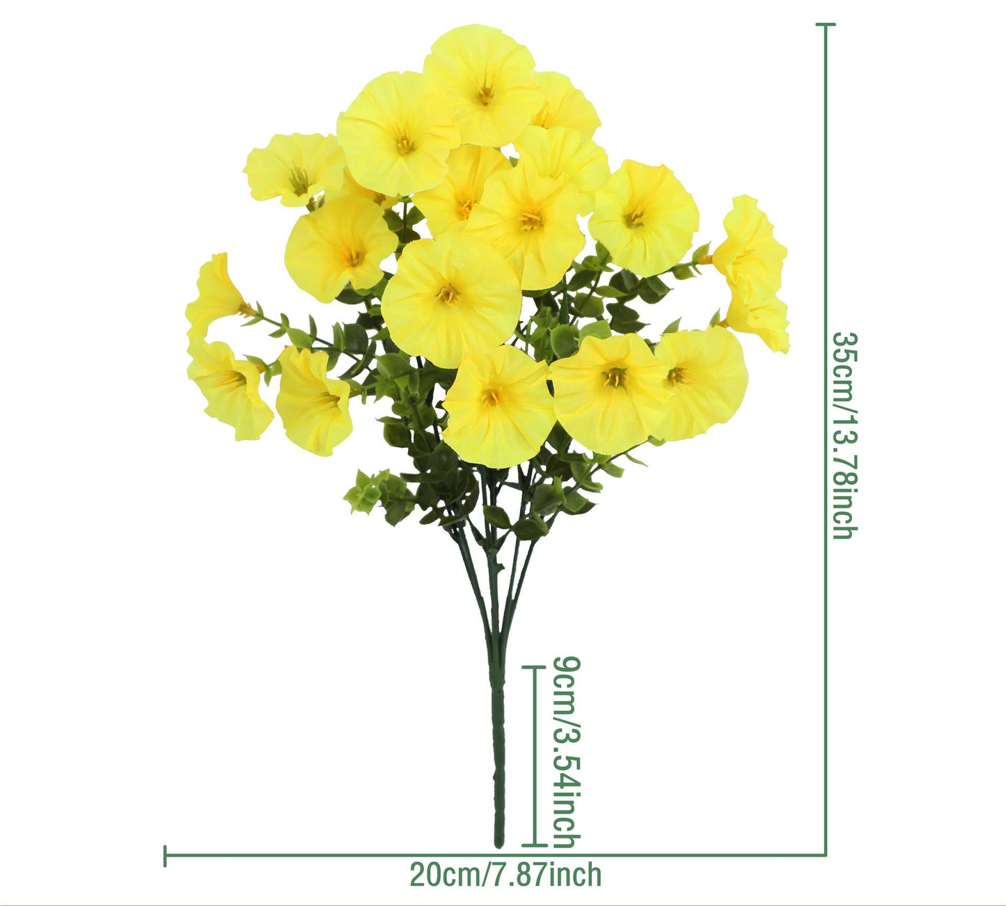 Wedding Backdrop UV-Resistant Artificial Morning Glory 10 Bundles All-Weather Faux Florals for Arch & Ceremony Floral Styling