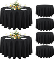 Bulk 3 Pcs Round Tablecloths Heavy Duty Polyester Washable Table Covers for Wedding Receptions Banquet Events & Birthday Parties Stain Resistant Spillproof Fabric for Dining Catering Wholesale
