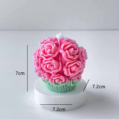 Valentine's Day Rose Bouquet Aromatherapy Candle - Ins Vibe Gift Basket