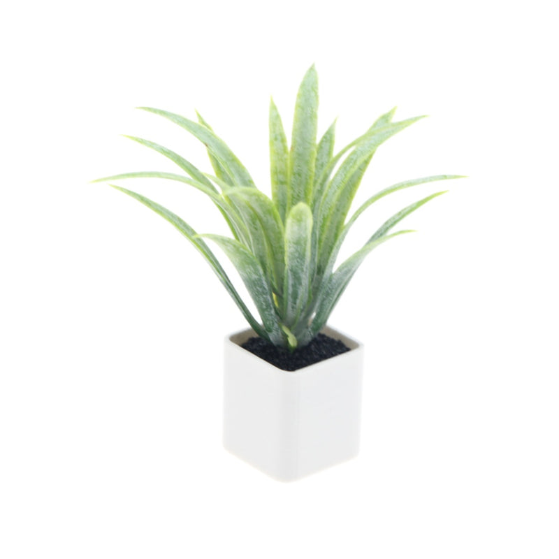 Mini Pineapple Plant Potted Decoration, 2.5" Plastic Faux Green Plant for Home, Office, Events, and DIY Projects