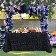 Bulk 2 Pcs Polyester Tablecloths 90x132 Inches Rosette Table Cover for Table Decor Wholesale