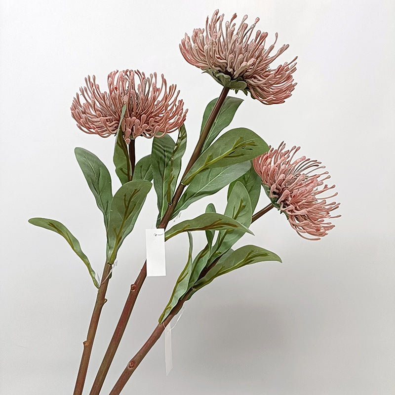 Single Stem Artificial Green Chrysanthemum Flower, 23" Long, Realistic Plastic Floral for Home Decor, Wedding, and Events