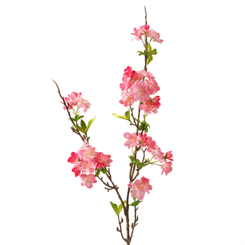 Single Stem Cherry Blossom Artificial Flower, Modern Elegant Silk Floral Decoration for Home, Wedding, and Commercial Spaces, 36"