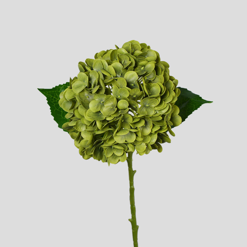 Artificial Hydrangea Single Stem, One Bloom, Plastic Faux Flower for Wedding, Hotel, Home Decor & Window Display