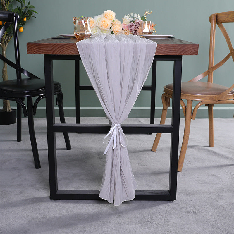 Bulk 2 Pack 27.5"X118" Boho Table Runner for Wedding Bridal Baby Shower Engagement Party Valentine's Day Decor Wholesale