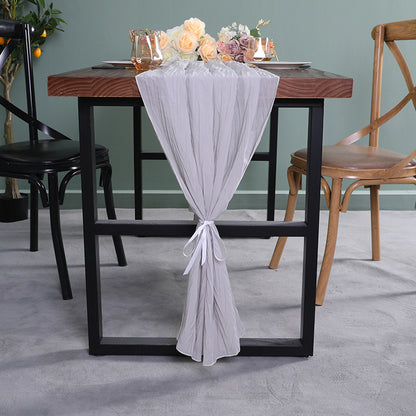 Bulk 2 Pack 27.5"X118" Boho Table Runner for Wedding Bridal Baby Shower Engagement Party Valentine's Day Decor Wholesale