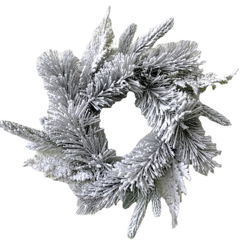 Artificial Pine Cedar Vine Garland 6 Ft Flocked Bulk Christmas Wreaths for Doors Fireplace Decorations