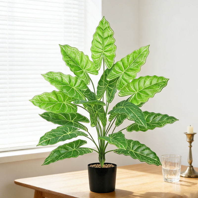 Artificial Lucky Bamboo Plant, 24" Tall, Realistic PE/PVC Material, Perfect for Home, Office, Wedding Decor