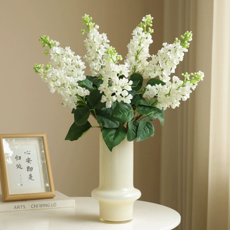 Bulk Artificial Lilac Flowers Steel Wire Stems Fade Proof Crush Resistant Petals for Wedding Bouquets Centerpieces Home Decor Wholesale