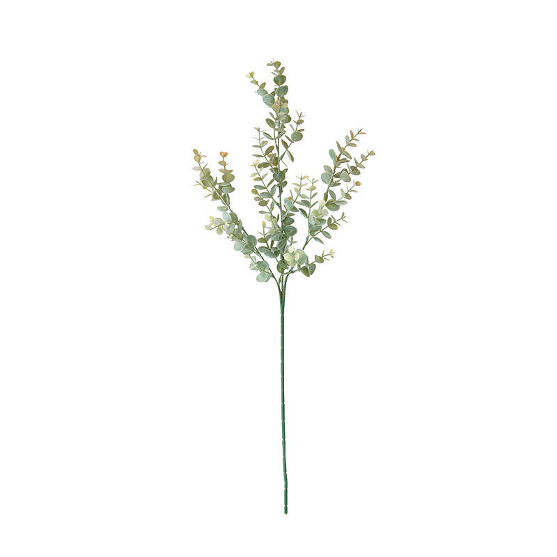 Artificial Eucalyptus & Money Leaf Bush, 36-Branch Plastic Greenery, Bendable Stems, Indoor Outdoor Decor