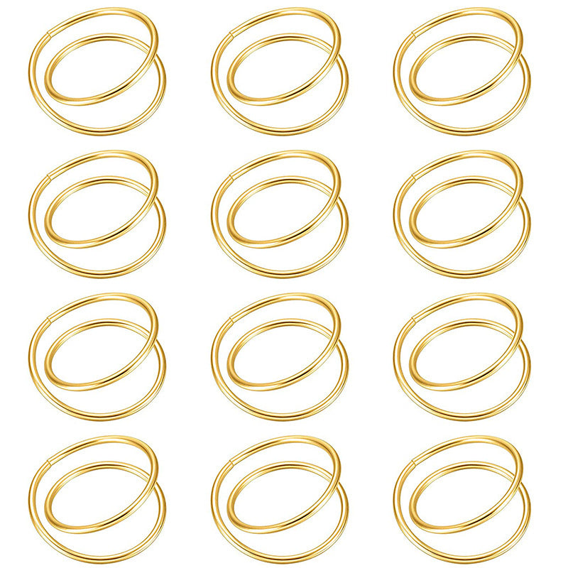 Bulk 12 Pcs Metal Spiral Napkin Rings for Weddings Receptions Dinner Party Decor Wholesale