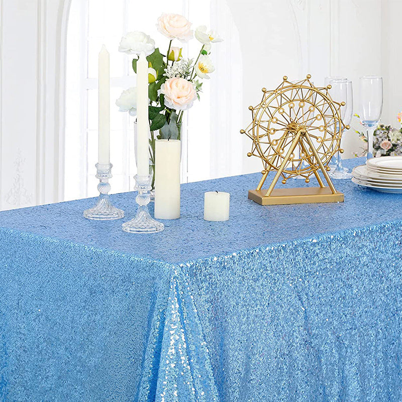 Bulk Sparkle Sequin Rectangle Tablecloth for Wedding Birthday Party Holiday Banquet Table Decoration Wholesale