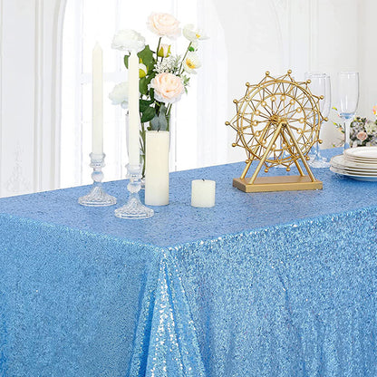 Bulk Sparkle Sequin Rectangle Tablecloth for Wedding Birthday Party Holiday Banquet Table Decoration Wholesale