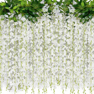 Bulk Wisteria Artificial Flowers 2025 Silk Touch Hanging Vine with UV Protection for Wedding Arch & Garden Party Decor Wholesale