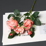 26.4" Premium Silk Artificial Ice Heart Rose – Wedding Floral Decor for Home/Living Room/Hotel