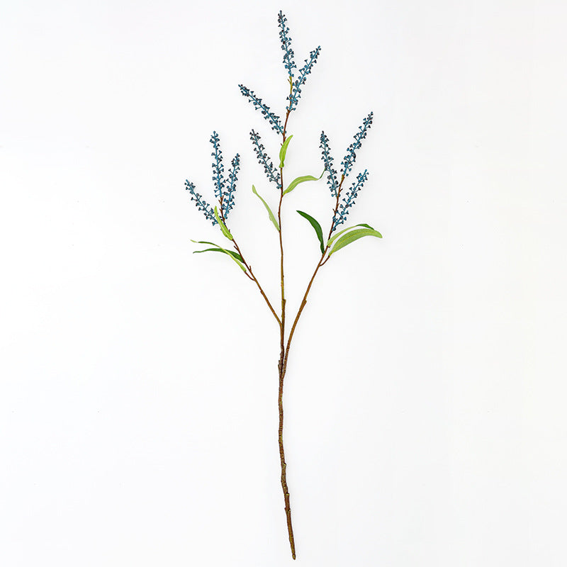 Single Stem Artificial Salt Berry Branch, 43" Long, Plastic, for Wedding & Event Decor