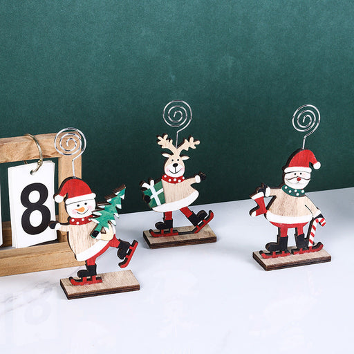 Christmas Desktop Decorations Set with Santa Claus, Snowman, Elk Figures – Holiday Ornaments for Family and Friends, Bulk Pack
