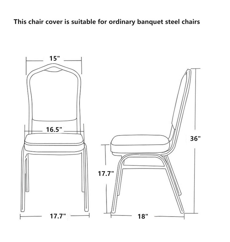 Bulk 2 PCS Stretch Spandex Chair Covers for Wedding Party Home Dining Decor Wholesale