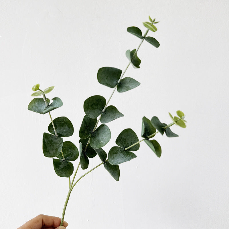 Set of 3 Eucalyptus Stems, Artificial Greenery for Home Decor, Weddings, and Events, 18" Tall
