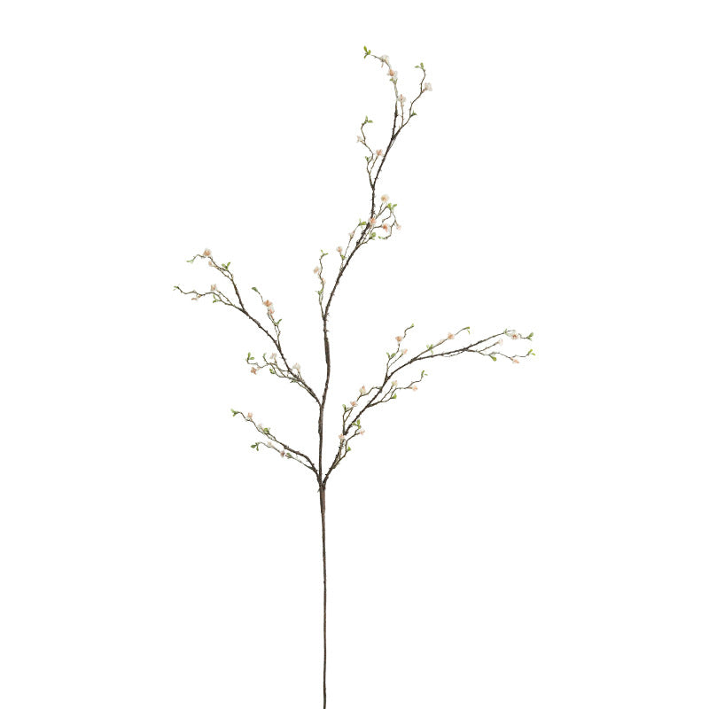 Artificial Wildflower Branch, Single Stem with 30 Blooms, Tall 50" Faux Silk-Like Fabric for Vases, Home & Window Display