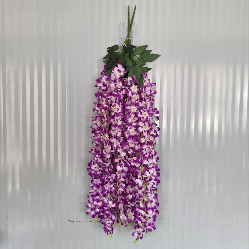 Artificial Wisteria Vine Garland, 33 Inches, Plastic, Indoor/Outdoor Decor for Weddings, Homes, and Events