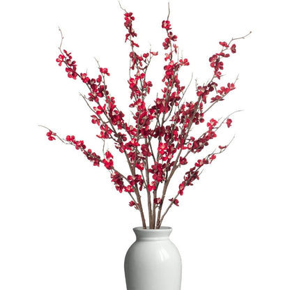 Bulk 4Pcs Cherry Blossom Branches Artificial Flowers for Spring Summer Indoor Decoration for Tables Home & Party Floral Arrangements Wholesale