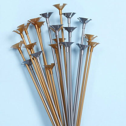 Bulk 100 Pcs 12.6 Inch Plastic Balloon Sticks for Birthday Party Anniversary Wedding Decoration Wholesale
