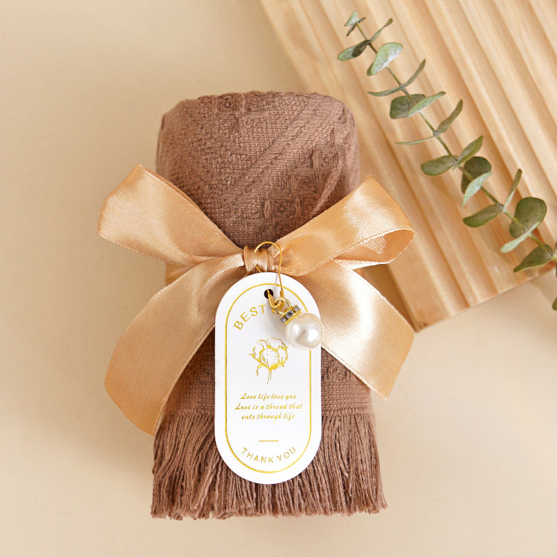Bridesmaid Gift Fringe Towel - Creative Practical Wedding Favor Thank You Gift