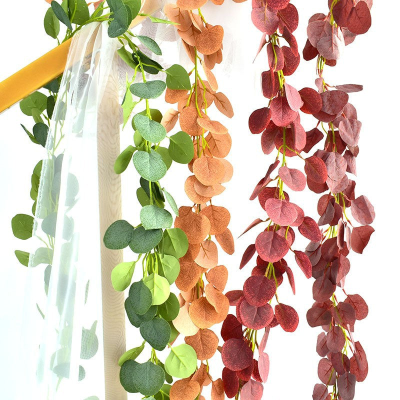 Eucalyptus Leaf Vine, 146-Leaf Artificial Trailing Plant, 75" Long, Wedding Decor, Home & Commercial Styling