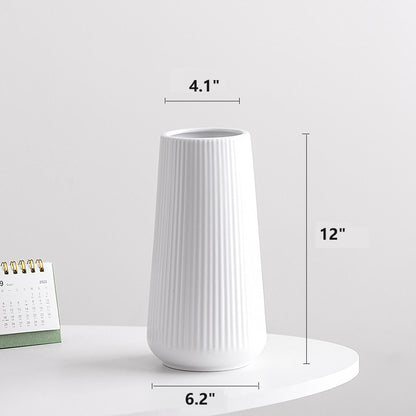 Bulk 2Pcs 12 Inch Ceramic Vase Modern Boho Vase for Home Weddings Decor Wholesale