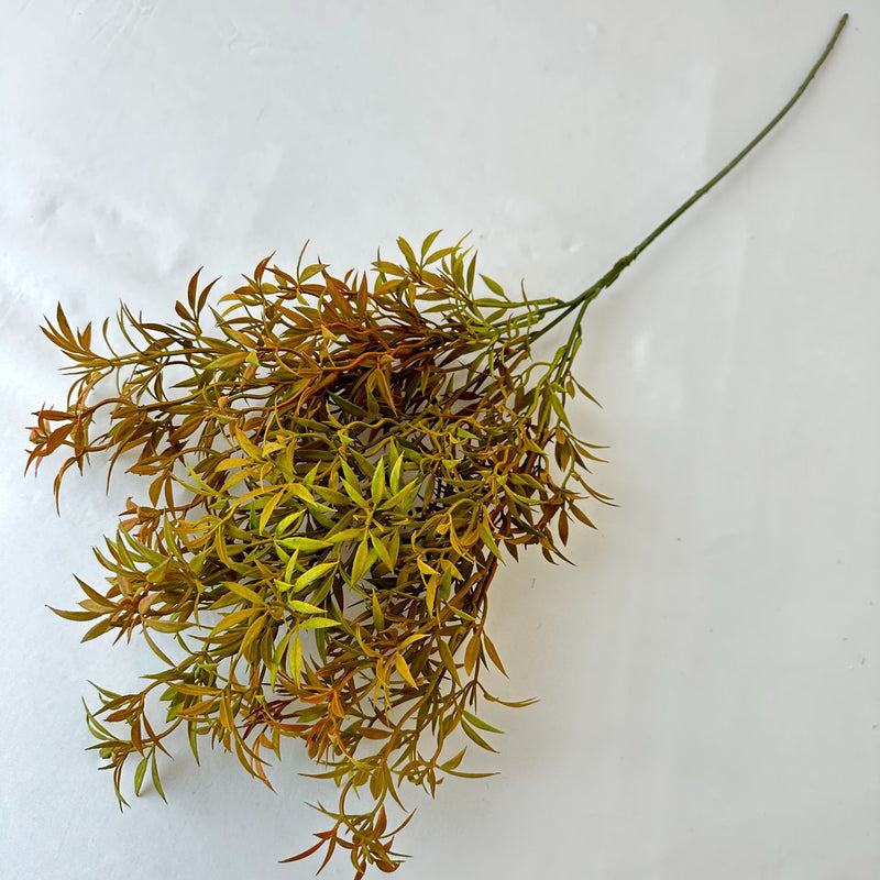 Single Stem Long Star Grass Artificial Plant, 32" Tall, Realistic Plastic Foliage for Weddings, Home Decor, and Commercial Spaces