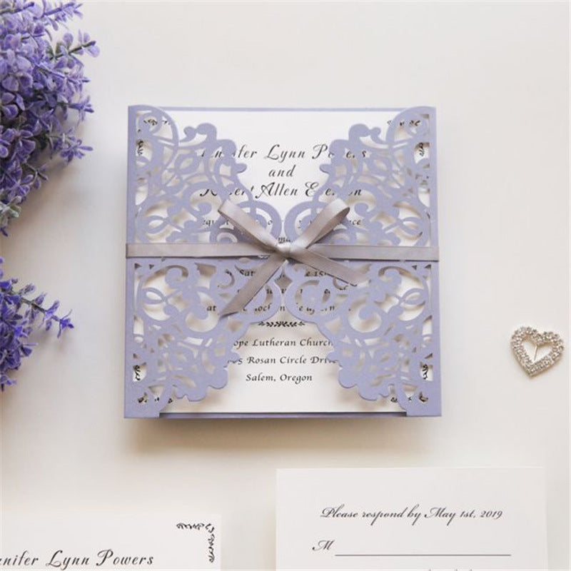 Bulk 100pcs wedding invitations wedding cards for Wedding Engagement Mariage Birthday Christening Party Supplies Wholesale