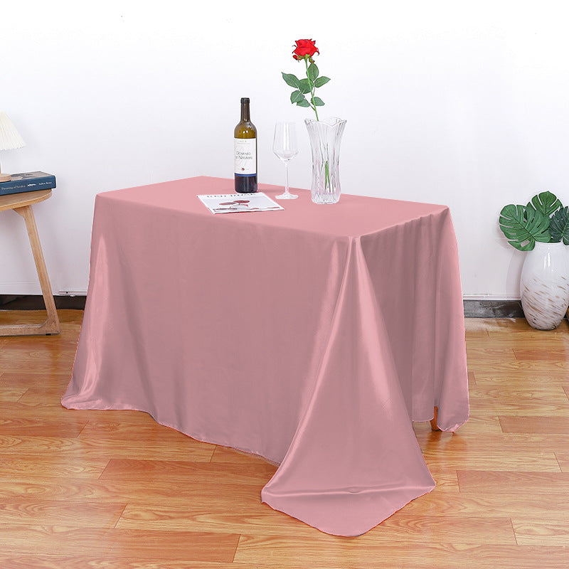 Satin Tablecloth for Weddings & Banquets - Elegant Decoration for Home Dining Room (57" x 102")