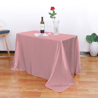 Satin Tablecloth for Weddings & Banquets - Elegant Decoration for Home Dining Room (57" x 102")