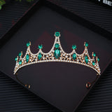 Adult Birthday Party Crystal Tiara - Baroque Vintage Queen Headband for Women